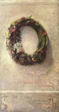 ジョン・ラファージ Painting - 花の花輪 ジョン・ラファージ